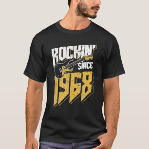 Camiseta Rockin' Since 1968 Vintage Rock Music Fan 54Th Bir