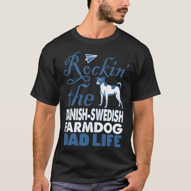 Camiseta Rockin The Danish-Swedish Farmdog Pai Life (Frente)