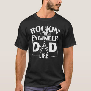 Camiseta Rockin' The Engenheiro Pai Life Engineering