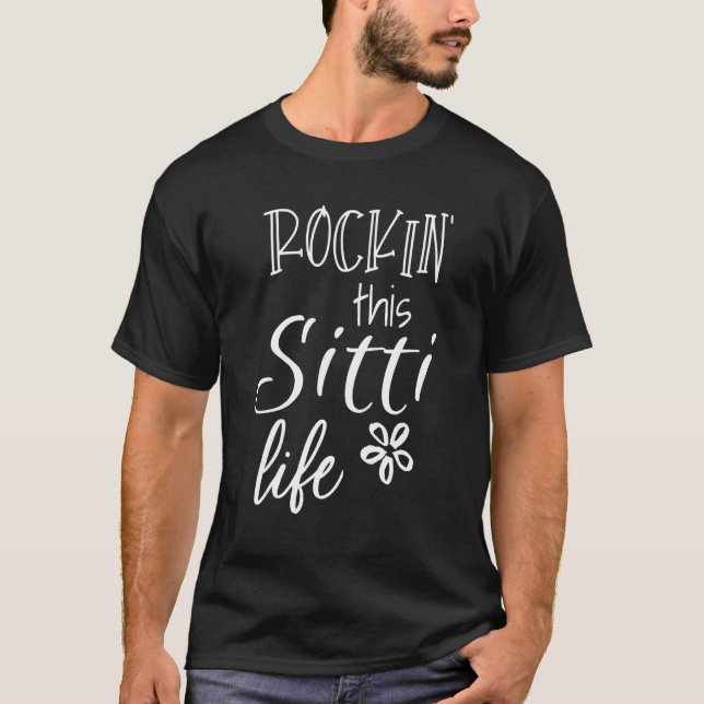 Camiseta Rockin This Sitti Life Libanesa Avó Libanesa (Frente)