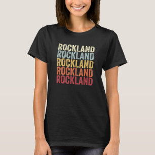 Camiseta Rockland Pensilvânia Rockland PA Retro Vintage Te