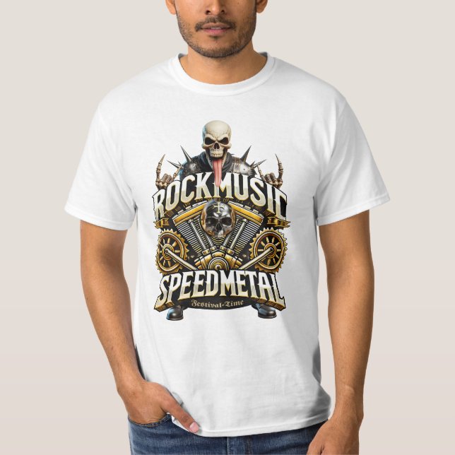 Camiseta Rockmusic Speedmetal Festival Time (Frente)