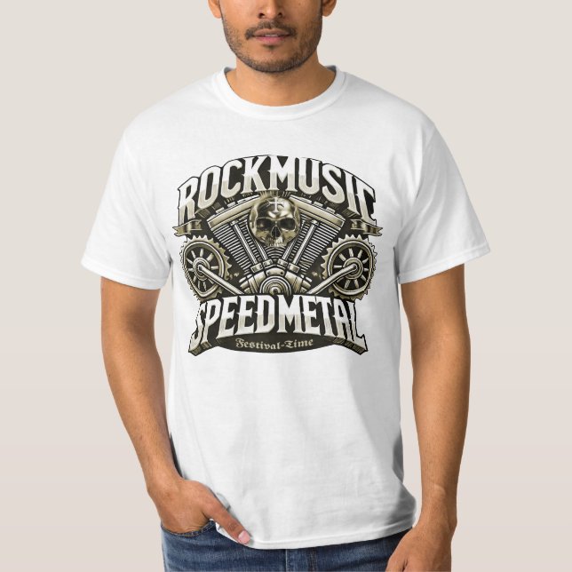 Camiseta Rockmusic Speedmetal Festival Time (Frente)