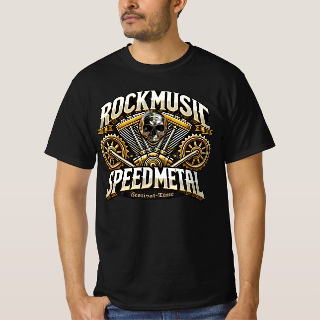Camiseta Rockmusic Speedmetal Festival Time (Frente)