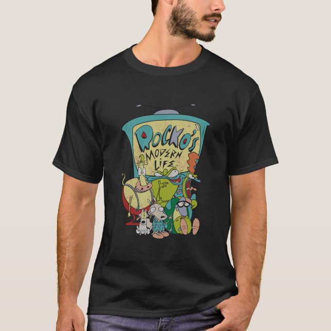 Camiseta Rockos Modern Life Group Shot Crewneck S (Frente)