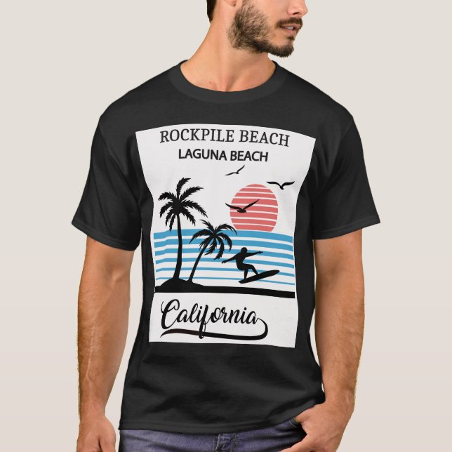 Camiseta Rockpile Beach Laguna Beach California (Frente)