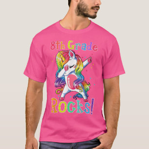 Camiseta Rocks Do 8º Grau Dabbing Unicorn Funny Back To Sch