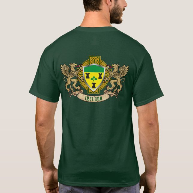 Camiseta Rocks Irish Shield & Griffins Personalizados (Verso)