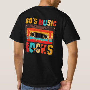 Camiseta Rocks Musicais dos anos 80 - Vintage Retro Distres