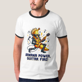 Camiseta Rockstar Banana Com Violão