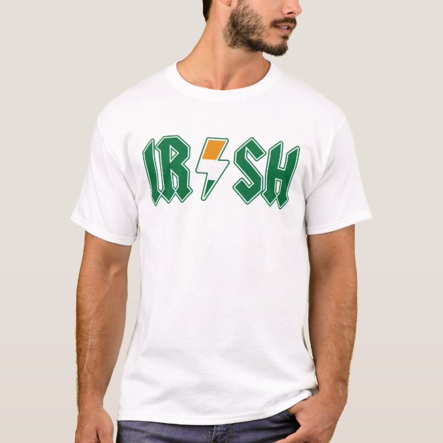 Camiseta Rockstar, Banda de rock irlandês Retro Dia de São  (Frente)