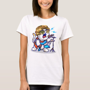 Camiseta Rockstar Cat Músico