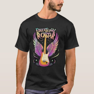 Camiseta ROCKSTAR EDUCATIVO Fofa Creche Pré-K Jardim de Inf