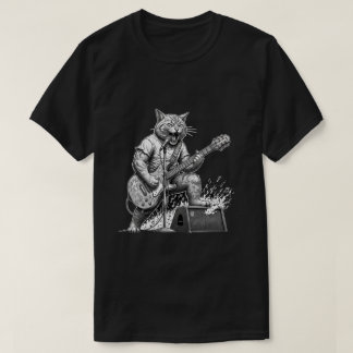 Camiseta Rockstar Music Cat Graphic 