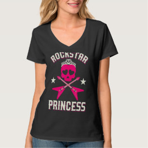 Camiseta Rockstar Princess Cute Girls Rockers