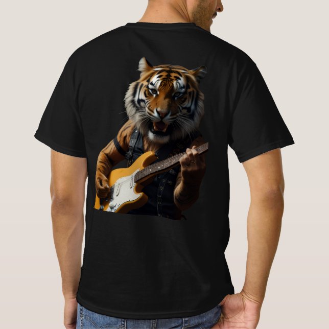 Camiseta Rockstar Tiger com Elétrica Guita (Verso)