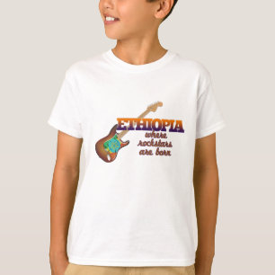 Camiseta Rockstars é nascido em Etiópia