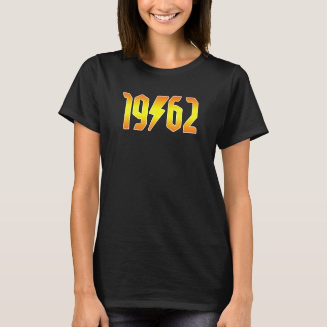 Camiseta Rockstars são Nasceres em 1962 Birthday Rock N Rol (Frente)