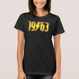 Camiseta Rockstars são Nasceres em 1963 Birthday Rock N Rol