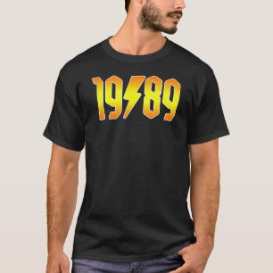 Camiseta Rockstars são Nasceres em 1989 Birthday Rock Theme