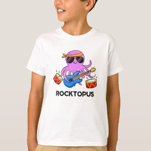 Camiseta Rocktopus Funny Rock Banda Octopus Pun