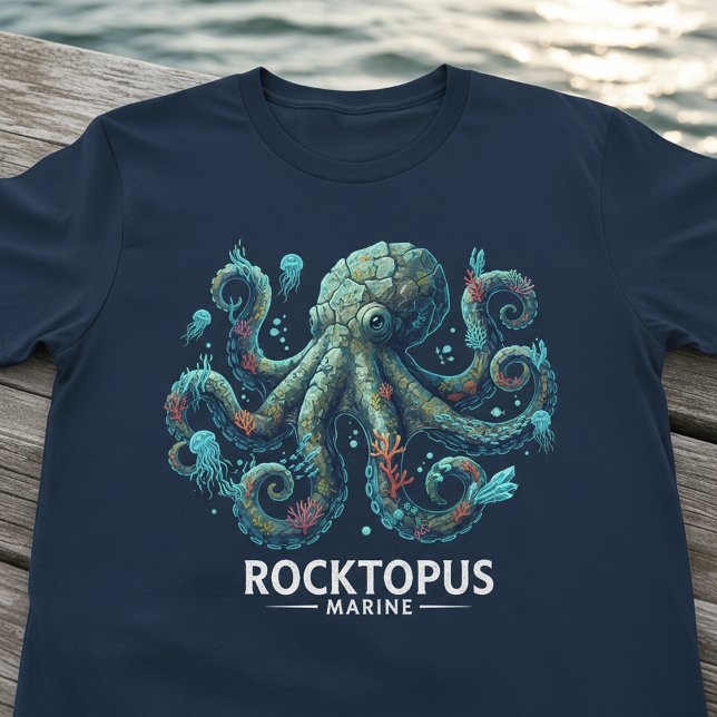 Camiseta Rocktopus T-Shirt, Marine Life Octopus & Music Tee (Criador carregado)