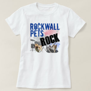Camiseta Rockwall Pets o t-shirt branco das mulheres