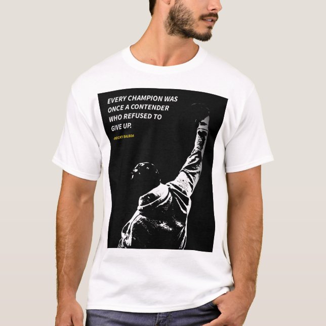 Camiseta Rocky Balboa quotes T-Shirt (Frente)