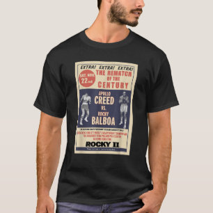 Camiseta Rocky Creed Vs Balboa Rematch Da Poste Century