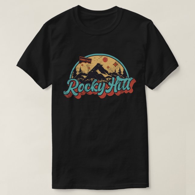 Camiseta Rocky Hill, Connecticut (Frente do Design)