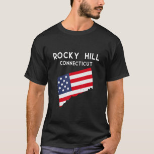 Camiseta Rocky Hill Connecticut EUA Estado América Viagem C