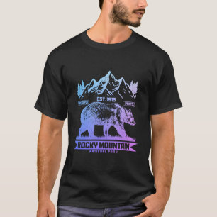 Camiseta Rocky Mounates Colorado Vintage National Park Bea