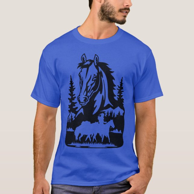 Camiseta Rocky Mountain Horse engraçado (Frente)
