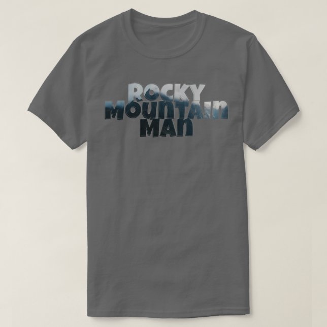 Camiseta Rocky Mountain Man (Frente do Design)