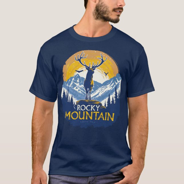 Camiseta Rocky Mountain National Park (Frente)