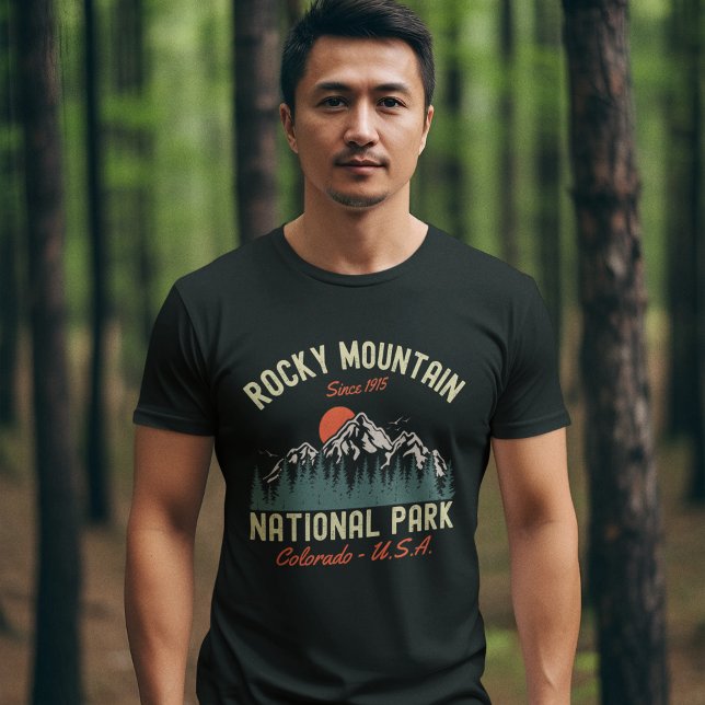 Camiseta Rocky Mountain National Park Beaituful Landscape (Criador carregado)