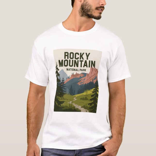 Camiseta Rocky Mountain National Park Colorado (Frente)