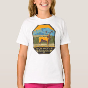 Camiseta Rocky Mountain National Park Colorado Elk Vintage