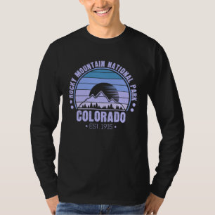 Camiseta Rocky Mountain National Park Colorado Retro