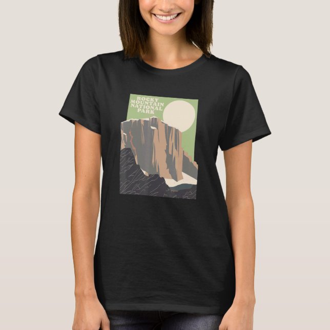 Camiseta Rocky Mountain National Park Peak Estes Park (Frente)