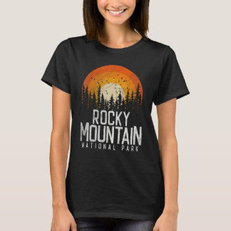Camiseta Rocky Mountain National Park Retro Style