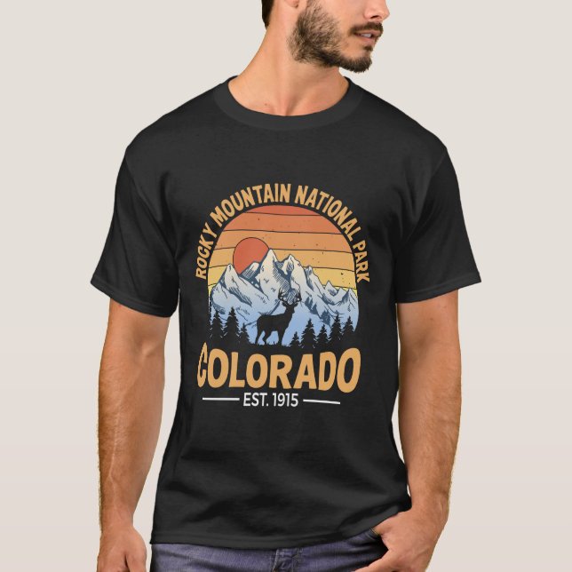 Camiseta Rocky Mountain National Park Shirt Men (Frente)
