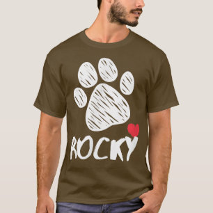 Camiseta Rocky My Dog Rocky Eu Amo My Dog Rocky Puppy Love