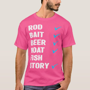 Camiseta Rod Bait Beer Boer Fish Story Ice Fish Fisher F