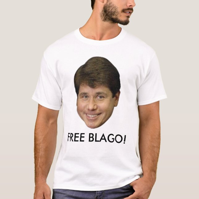 Camiseta Rod Blagojevich, oficial LIVRA BLAGO! T-shirt (Frente)