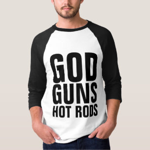 Camiseta ROD QUENTE, ARMAS E T-Shirts DEUS