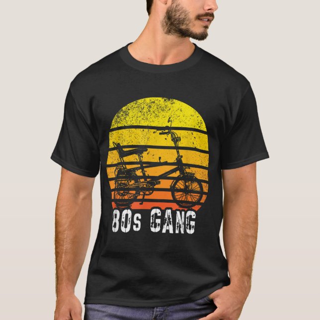 Camiseta Roda Bike High-Riser 80s Biker Gang Hipster Vin (Frente)