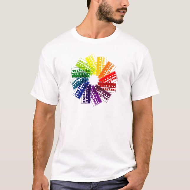 Camiseta Roda de cor de Asplenia (Frente)