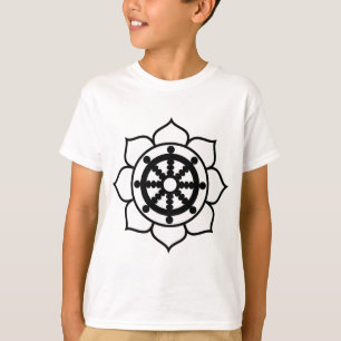 Camiseta Roda de Dharma da flor de Lotus