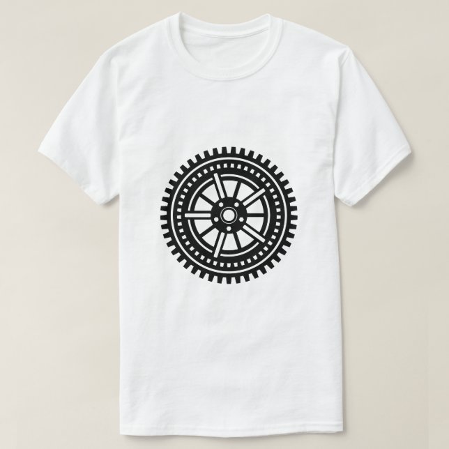 Camiseta Roda de engrenagens - Complexo 10 Spokes (Frente do Design)